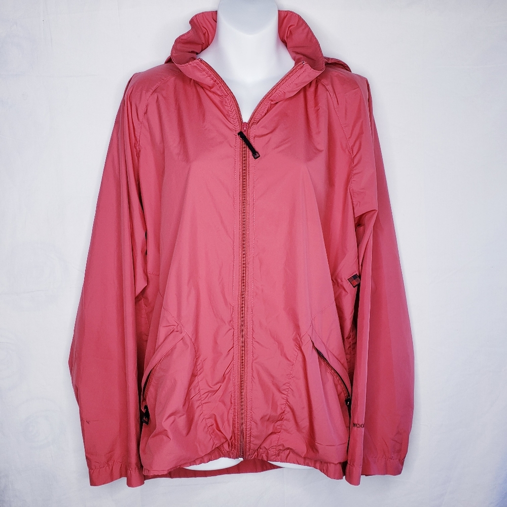 Woolrich Dark Pink Rain Jacket Windbreaker Coat